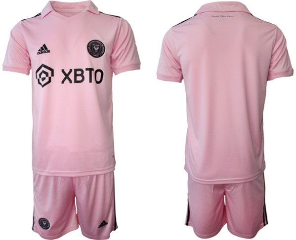 Men's Inter Miami CF Custom 2023/24 Pink Home Soccer Jersey Suit